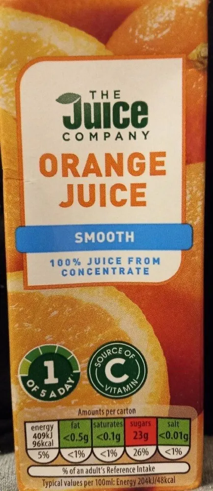 Orange Juice from concentrate