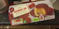 Raspberry jam sponge pudding