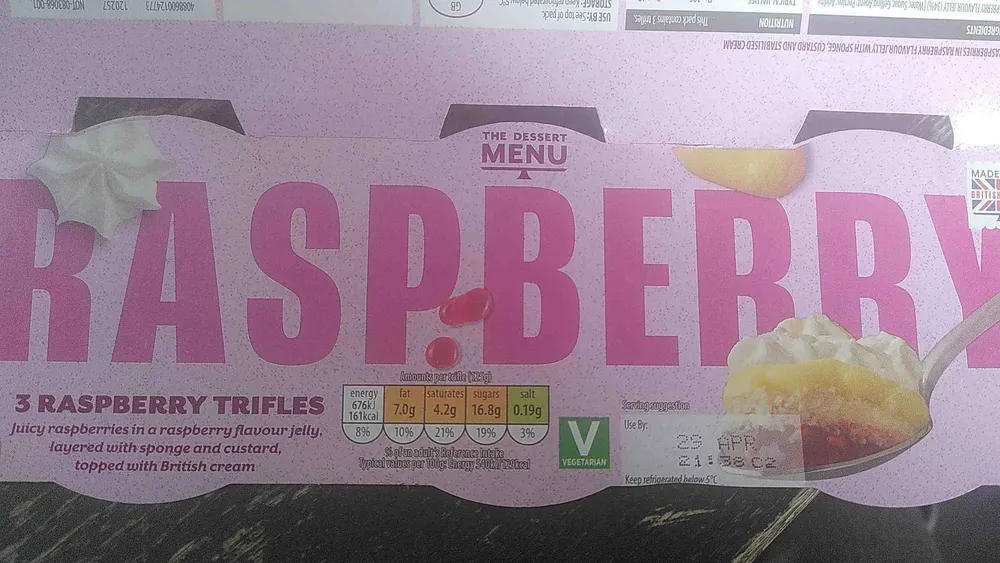 Raspberry Trifle