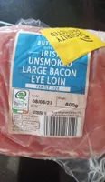 Irish unsmoked large bacon eyeloin