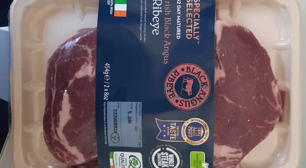 Irish black Angus ribeye