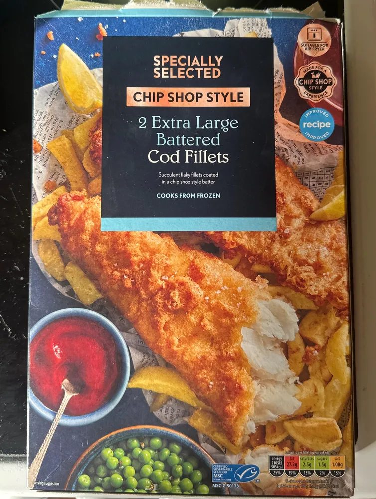 Extra Large Battered Cod Fillets