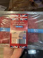 British lean beef steak mince