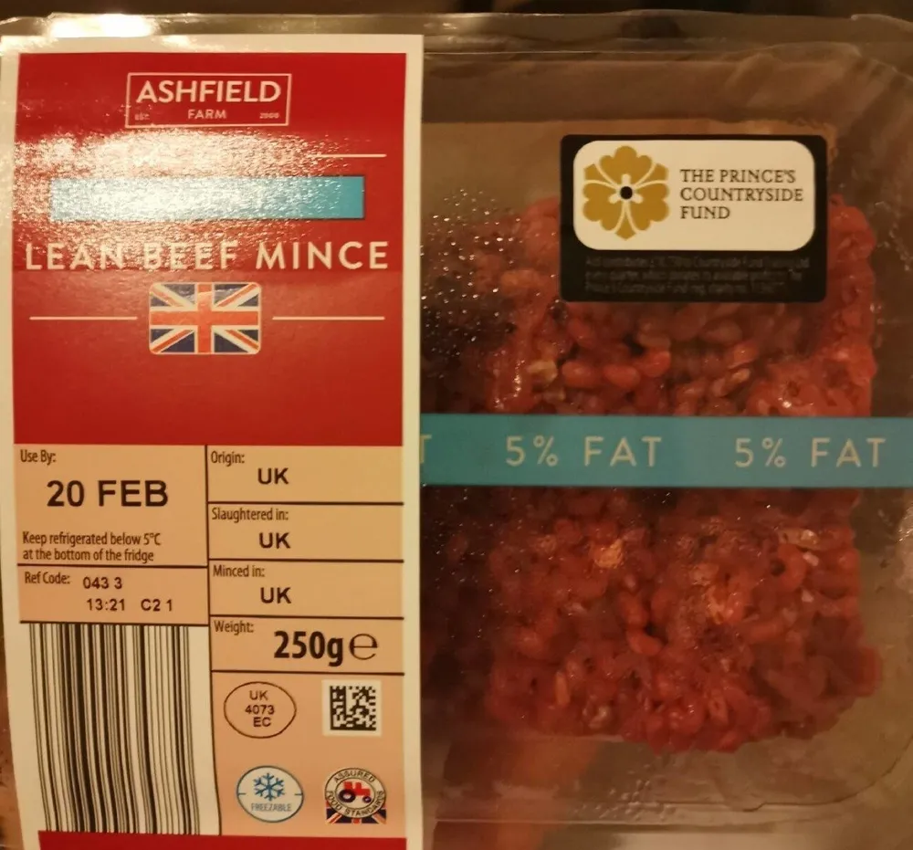 Lean beef mince