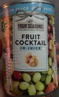 Fruit cocktail in juice