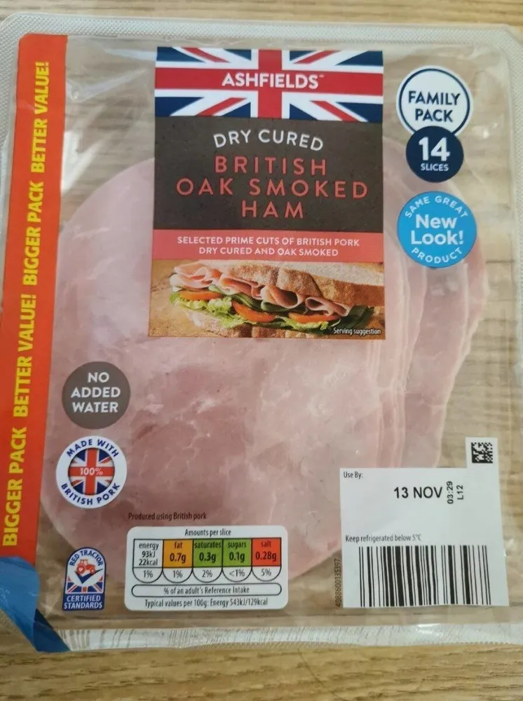British oak smoked ham