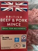 Ashfield British beef and pork mince 750g