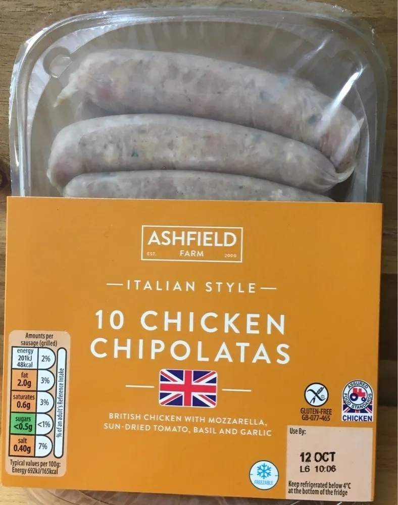 Chicken sausauges Aldi