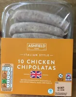 Chicken sausauges Aldi