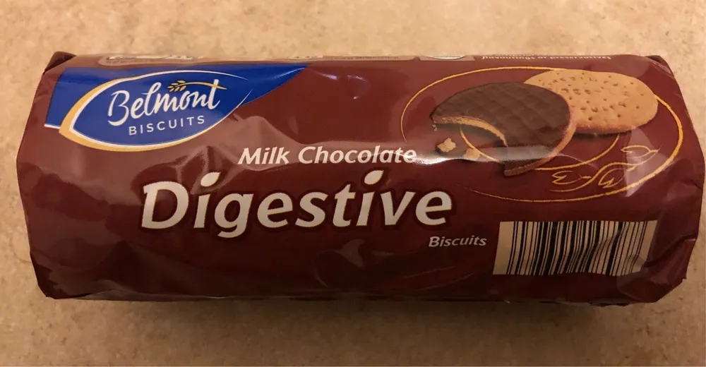 Milk chocolate digestive