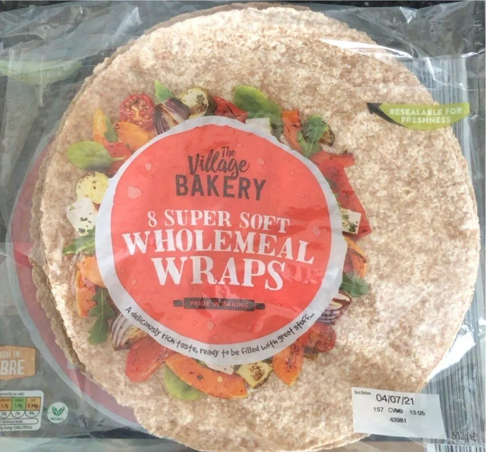 Super soft wholemeal wraps