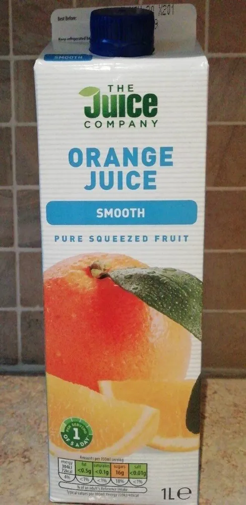 Orange juice smooth