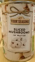sliced mushrooms in water
