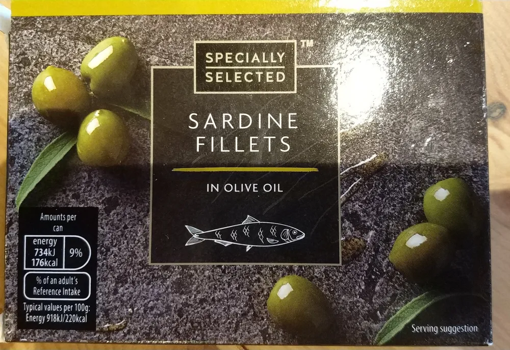 sardine fillets in olive oil