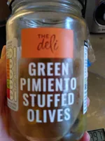 Green pimento stuffed olives