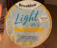 Banana & custard yogurt