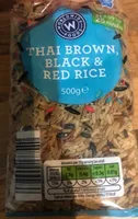 Thai brown black & red rice
