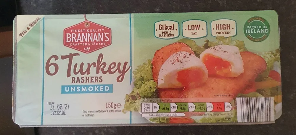 Turkey rashers
