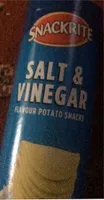 Salt and vinegar flavour potato snacks