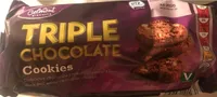 Triple chocolate cookies