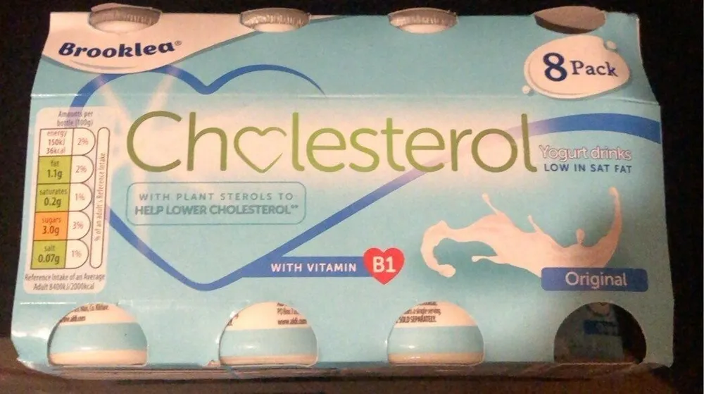 Cholesterol yoghurt drink