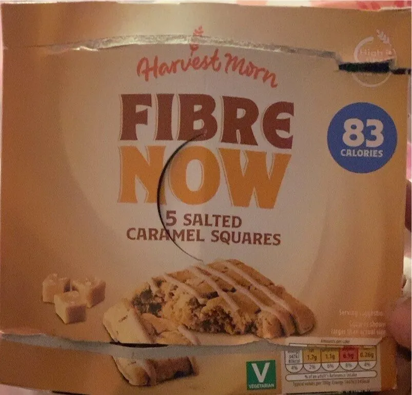 Fibre now caramel squares