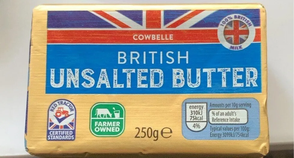 British unsalted butter