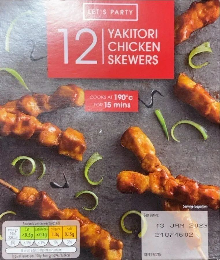 Yakitori chicken skewers