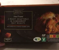 Root vegetable & camembert nut roasts