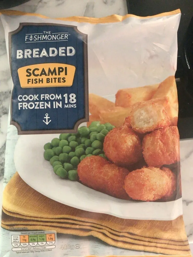 Scampi fish bites