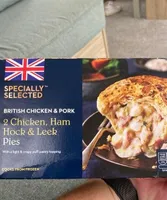 Chicken, Ham And Hock Leek Pies