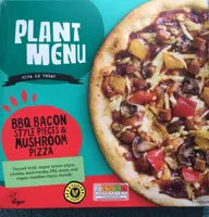 BBQ Bacon Style Pieces & Mushroom Pizza