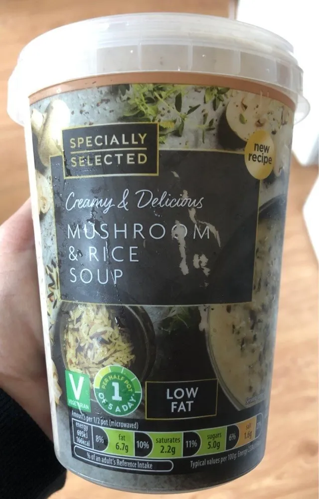 Mushroom & Rice Soup