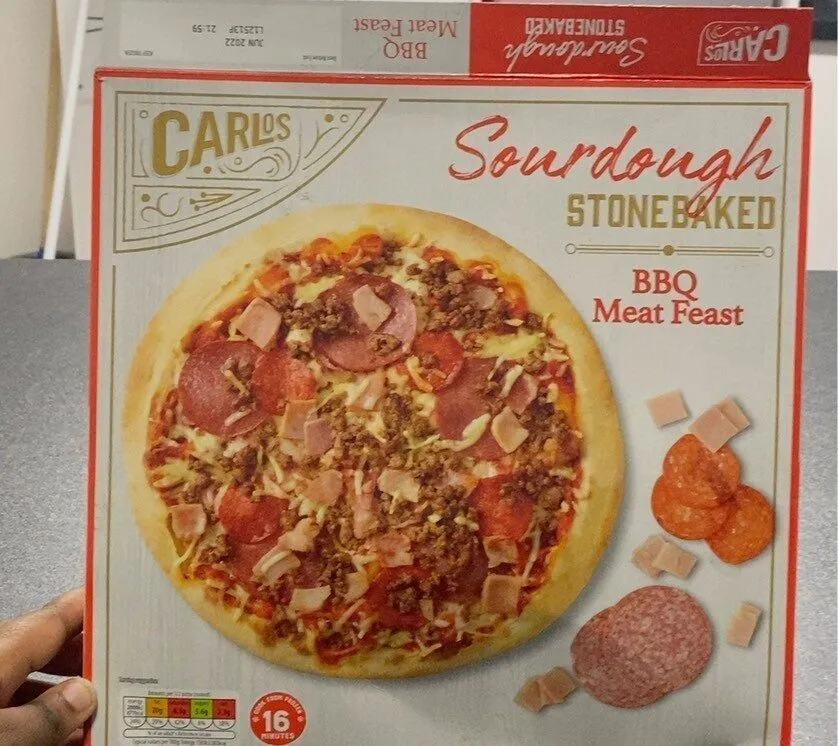 Sourdough stonebaked BBQ meatfeast