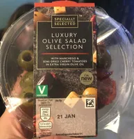 Luxury olive salad selection