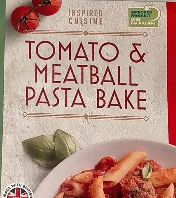 Tomato and meatball pasta bake