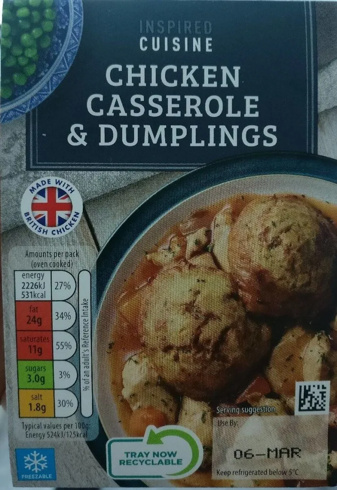Chicken Casserole & Dumplings