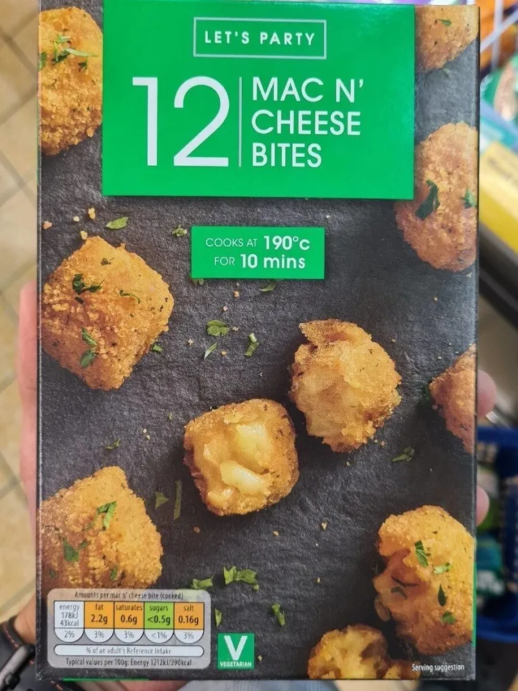 Let's party 12 mac n cheese bites