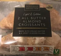 All butter almond crossants