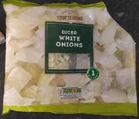 Diced white onions