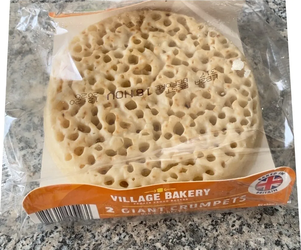 2 giant crumpets