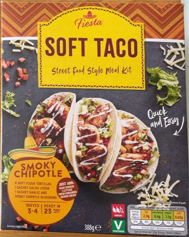 Soft taco street food style meal kit