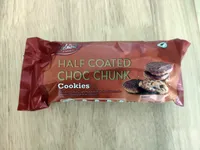 Half coated choc chunk