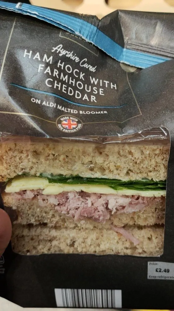Ayrshire Cured Ham Hock With Farmhouse Cheddar Sandwich