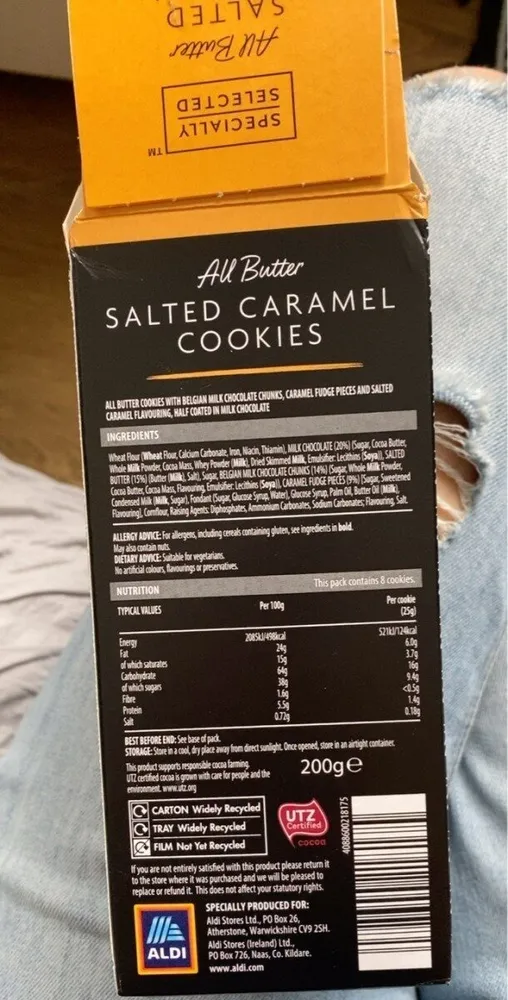 Salted caramel cookies
