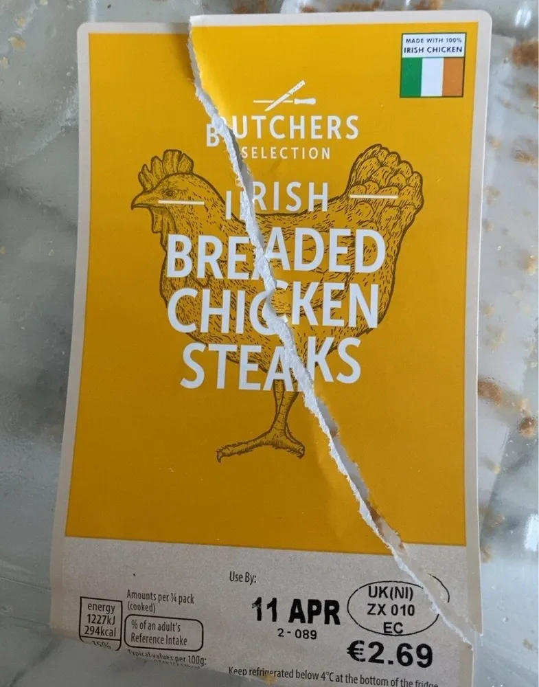Irish Breaded Chicken Steaks