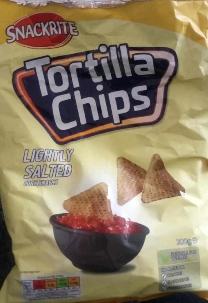 Tortilla chips lightly salted