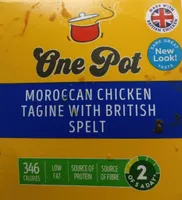 Moroccan chicken tagine with british spelt
