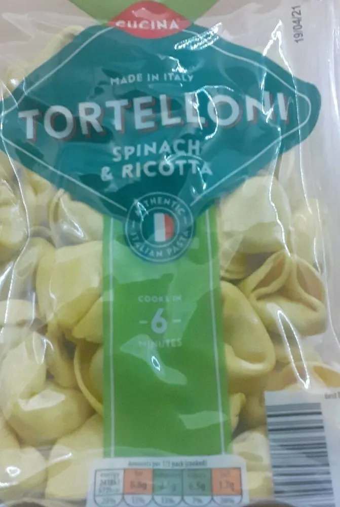 Tortelloni spinach & ricotta