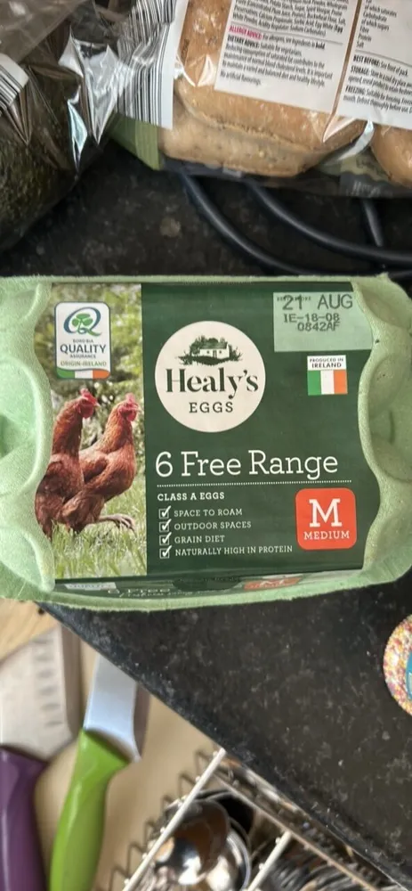 6 Free Range Class A Eggs